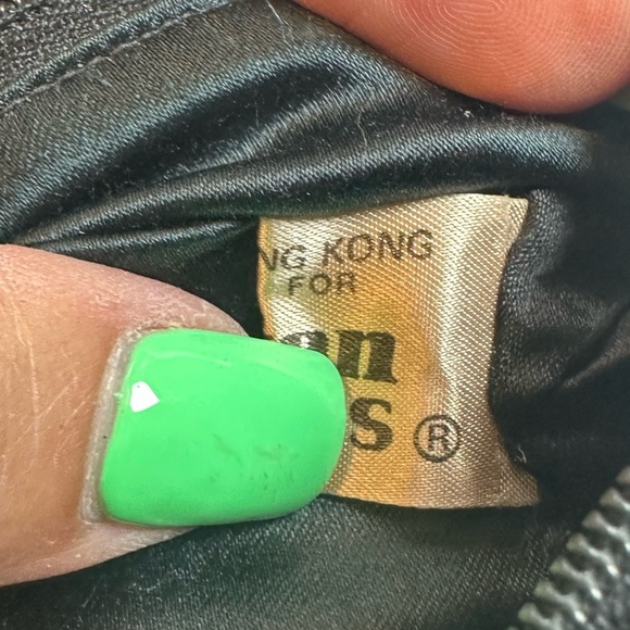 Vintage Beaded Purse Black Sequin Evening Bag Made in Hong Kong Fashion Imports - Picture 7 of 8